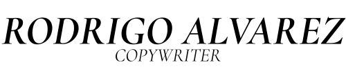 Logo de Rodrigo Alvarez Aguilar Copywriter